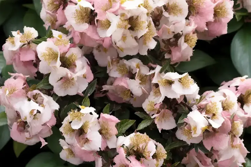 Abelia x grandiflora ‘kaleidoscope’ (glossy abelia) — photo 3