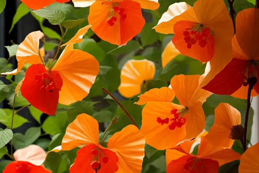 Abutilon ‘lucky lantern red’ (flowering maple) — photo 2