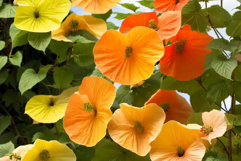 Abutilon ‘souvenir de bonn’ (flowering maple) — photo 2