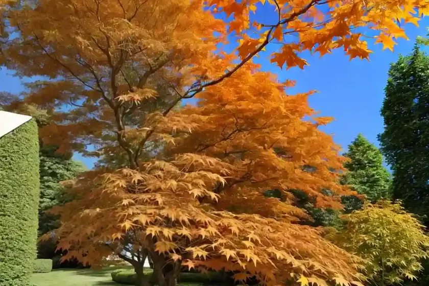 Acer japonicum ‘vitifolium’ (full moon maple) — photo 3