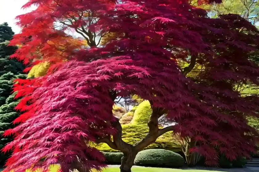 Acer palmatum ‘atropurpureum’ (japanese maple) — photo 2