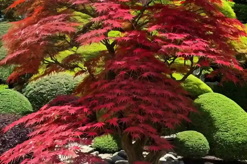 Acer palmatum ‘butterfly’ (japanese maple) — photo 3