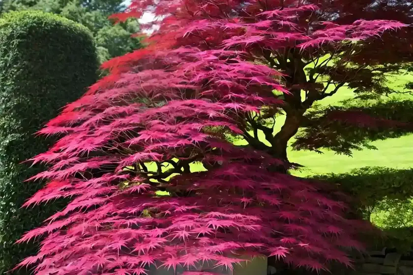 Acer palmatum ‘dissectum atropurpureum’ (laceleaf japanese maple) — photo 2