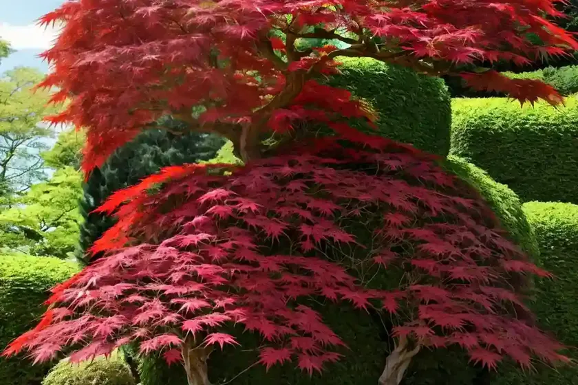 Acer palmatum dissectum viride group (laceleaf japanese maple) — photo 2