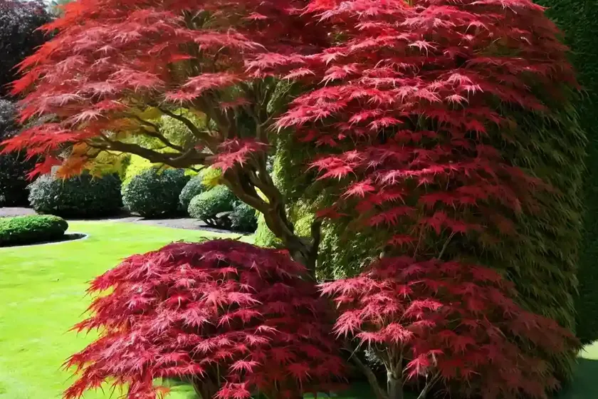 Acer palmatum dissectum viride group (laceleaf japanese maple) — photo 3