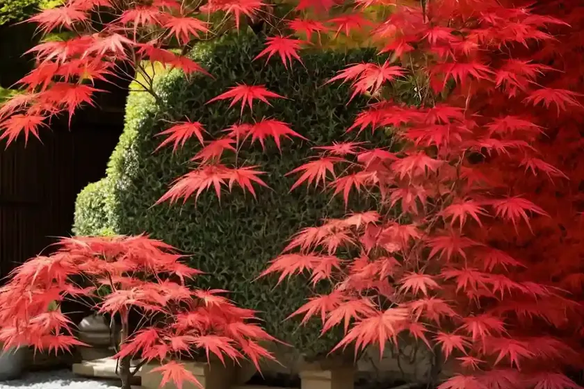 Acer palmatum ‘fireglow’ (japanese maple) — photo 2