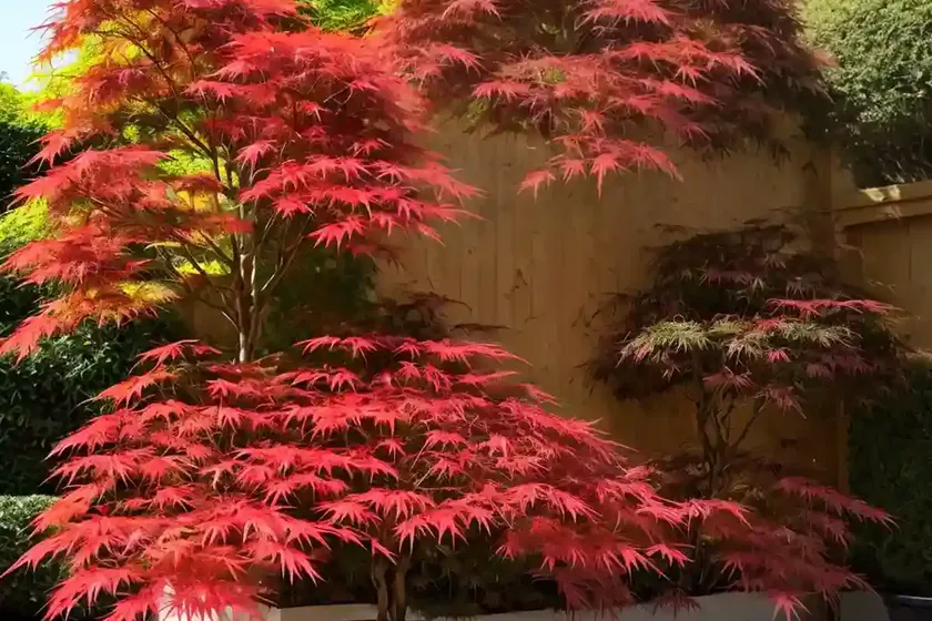 Acer palmatum ‘fireglow’ (japanese maple) — photo 3