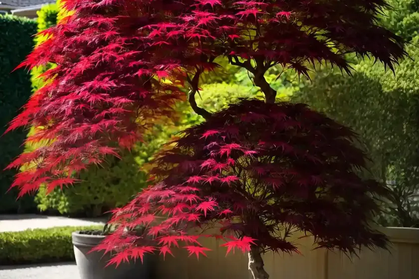 Acer palmatum ‘garnet’ (laceleaf japanese maple) — photo 3