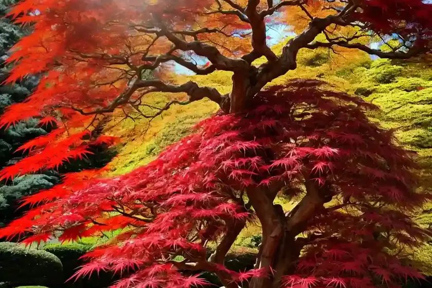 Acer palmatum ‘ichigyoji’ (japanese maple) — photo 3