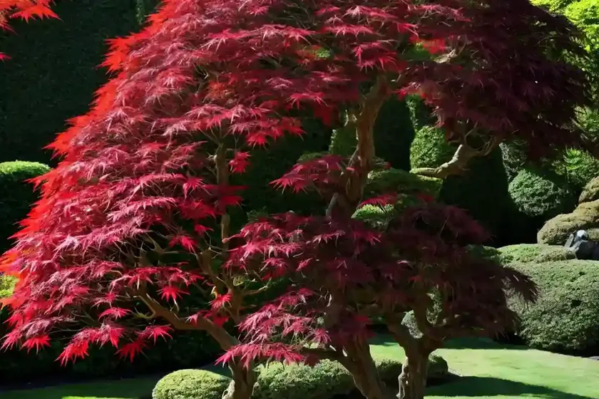 Acer palmatum ‘kinran’ (japanese maple) — photo 2