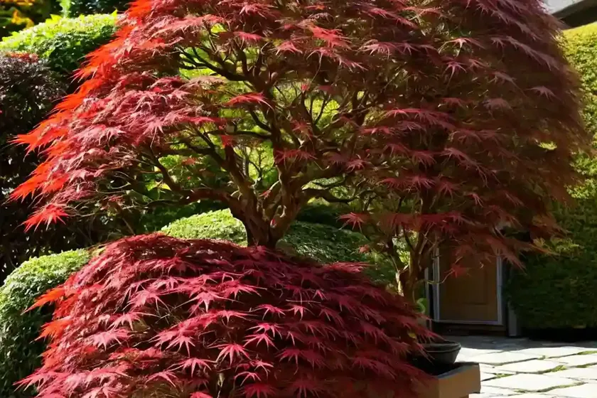 Acer palmatum ‘orangeola’ (laceleaf japanese maple) — photo 2