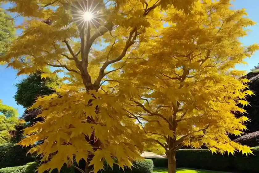 Acer shirasawanum ‘aureum’ (golden full moon maple) — photo 3