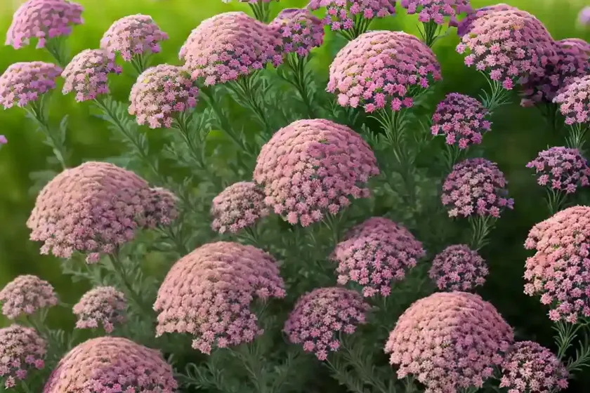 Achillea desert eve deep rose (yarrow) — photo 3