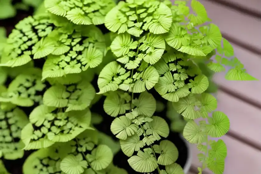 Adiantum aleuticum (maidenhair fern)