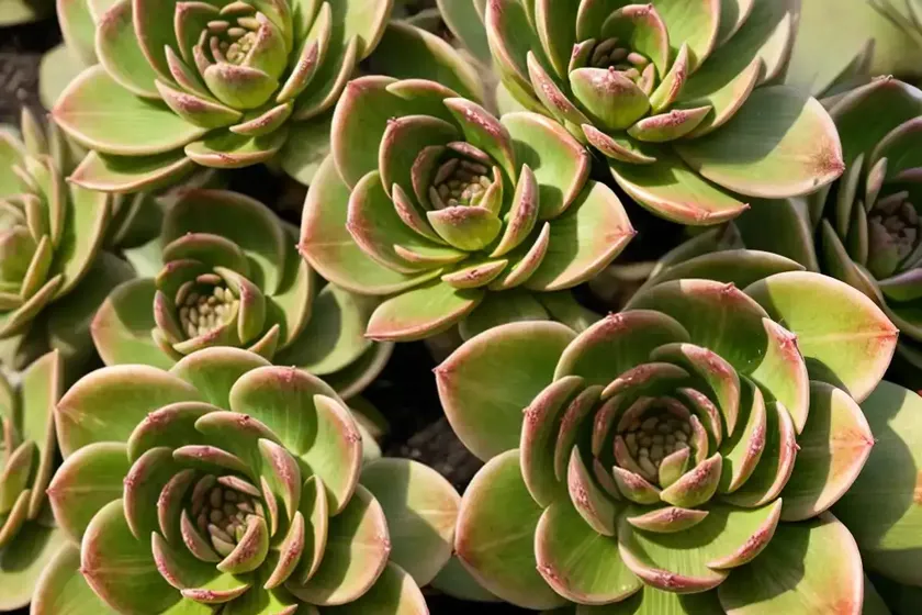 Aeonium ‘mardi gras’) — photo 2