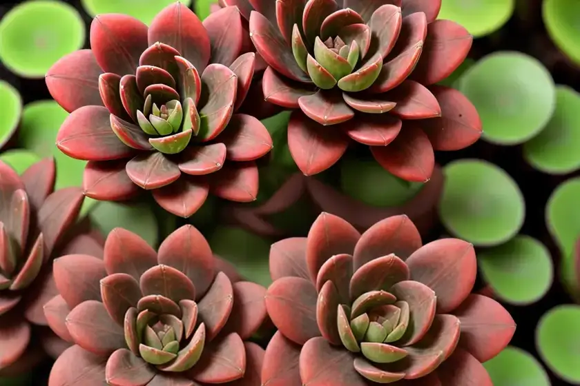 Aeonium ‘velour’)