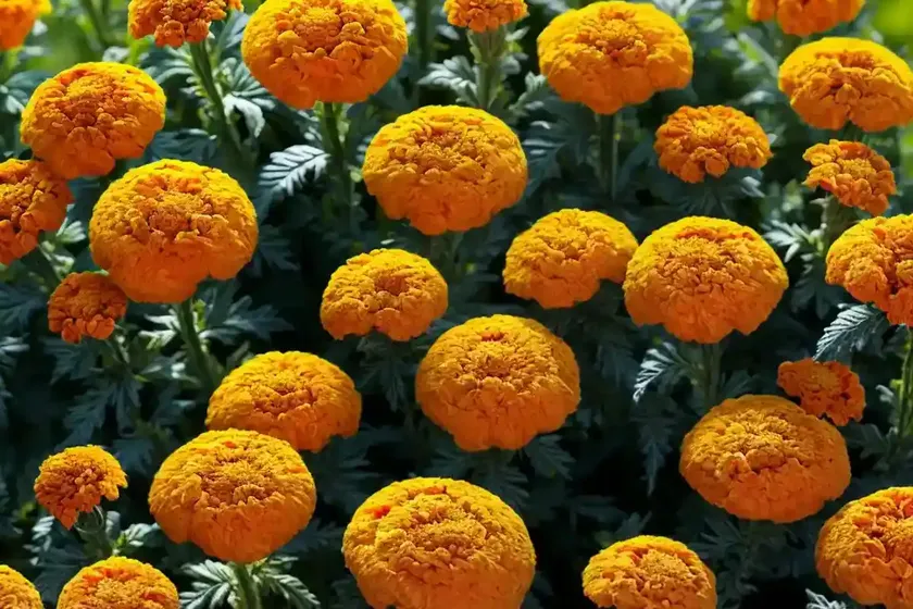 African marigold (tagetes erecta) — photo 2