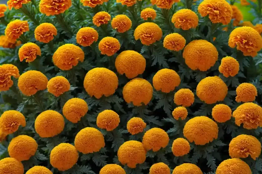 African marigold (tagetes erecta) — photo 3