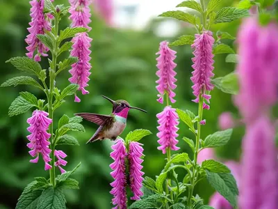Agastache ‘Raspberry Summer’ (Hummingbird Mint)