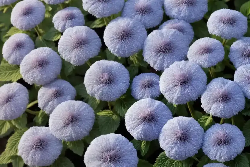 Ageratum houstonianum ‘blue mink’ (floss flower) — photo 3