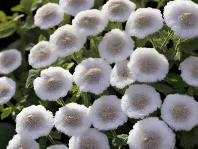Ageratum Houstonianum ‘Dondo White’ (Floss Flower)
