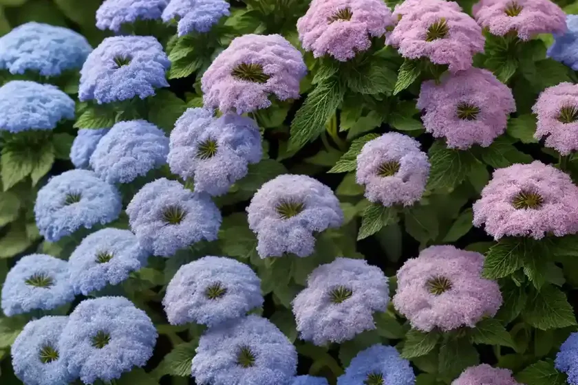 Ageratum houstonianum (floss flower) — photo 2