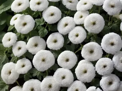 Ageratum Houstonianum ‘White Bouquet’ (Floss Flower)