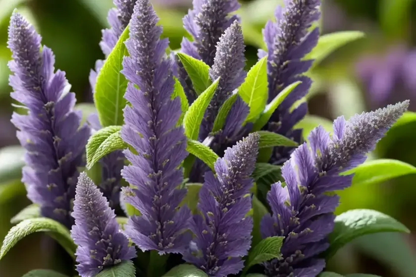 Ajuga feathered friends� ‘fancy finch’ (carpet bugle) — photo 3