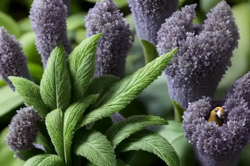 Ajuga feathered friends� ‘petite parakeet’ (carpet bugle) — photo 2