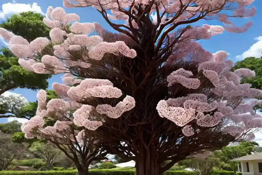 Albizia julibrissin chocolate fountain� (silk tree) — photo 3