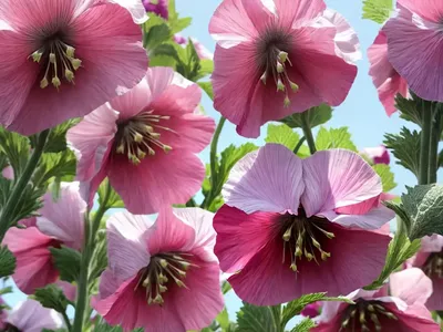 Alcea Rosea ‘Chater’s Double Chamois’ (Hollyhock)