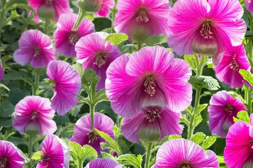 Alcea rosea ‘fiesta time’ (hollyhock) — photo 2