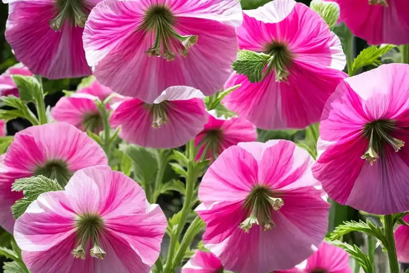Alcea rosea ‘fiesta time’ (hollyhock) — photo 3