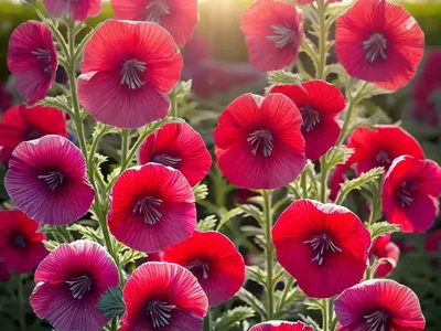 Alcea Rosea ‘Henry VIII Red’ (Hollyhock)