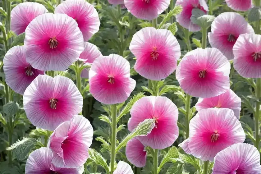 Alcea rosea ‘mars magic’ (hollyhock) — photo 3