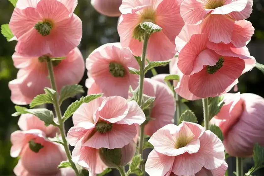 Alcea rosea peaches ‘n’ dreams� (hollyhock) — photo 2