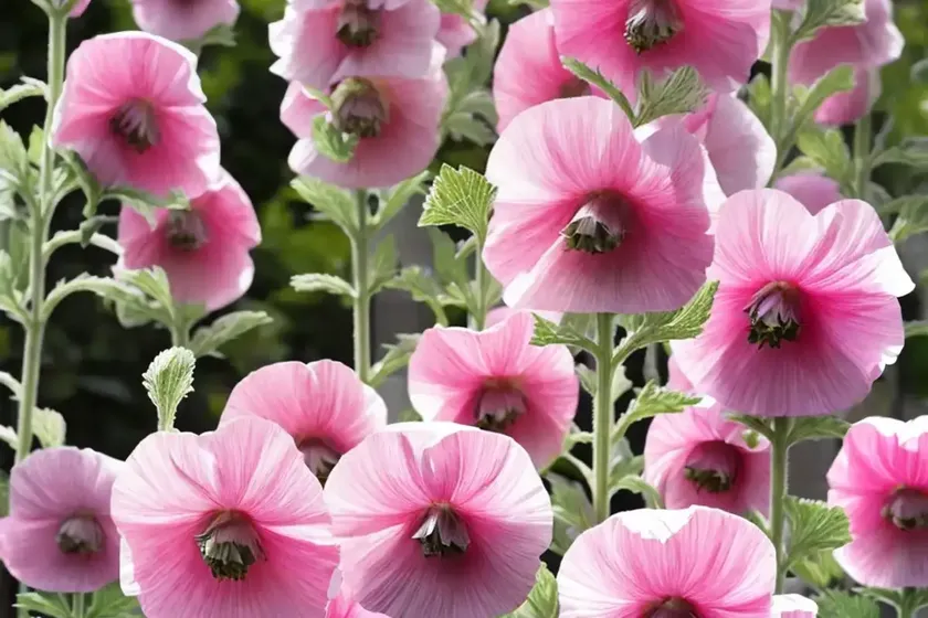 Alcea rosea peaches ‘n’ dreams� (hollyhock) — photo 3