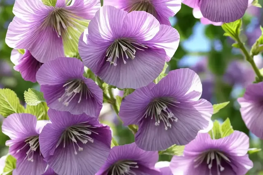 Alcea Rosea ‘Spring Celebrities Lilac’ (Hollyhock) — photo 2