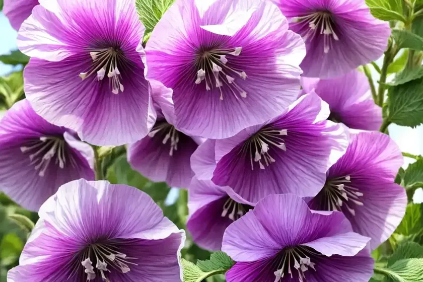 Alcea Rosea ‘Spring Celebrities Lilac’ (Hollyhock) — photo 3