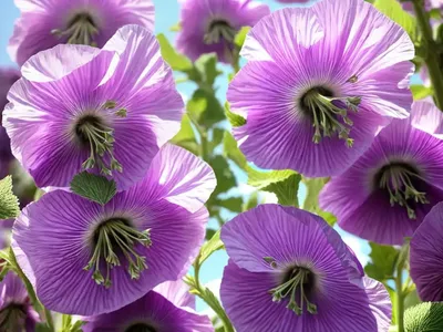Alcea Rosea ‘Spring Celebrities Lilac’ (Hollyhock)