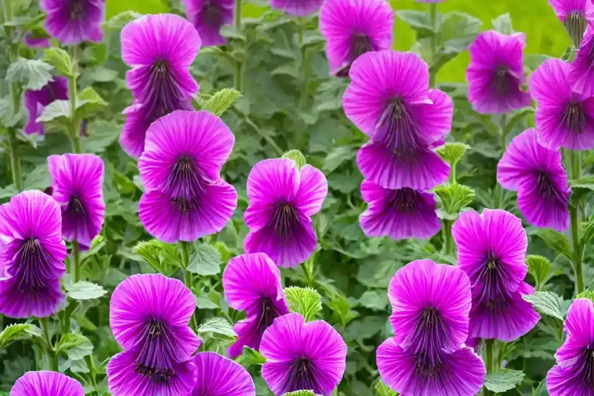 Alcea rosea ‘spring celebrities purple’ (hollyhock) — photo 2