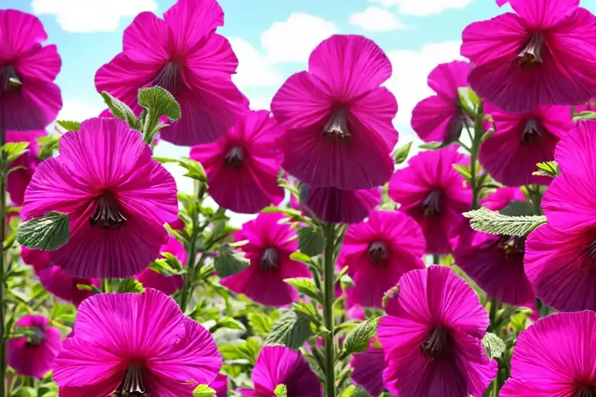 Alcea rugosa (hollyhock) — photo 2
