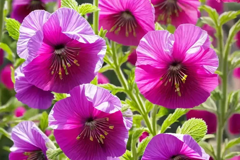 Alcea rugosa (hollyhock) — photo 3