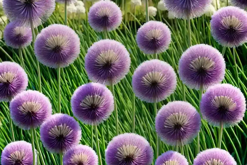 Allium caesium (ornamental onion)