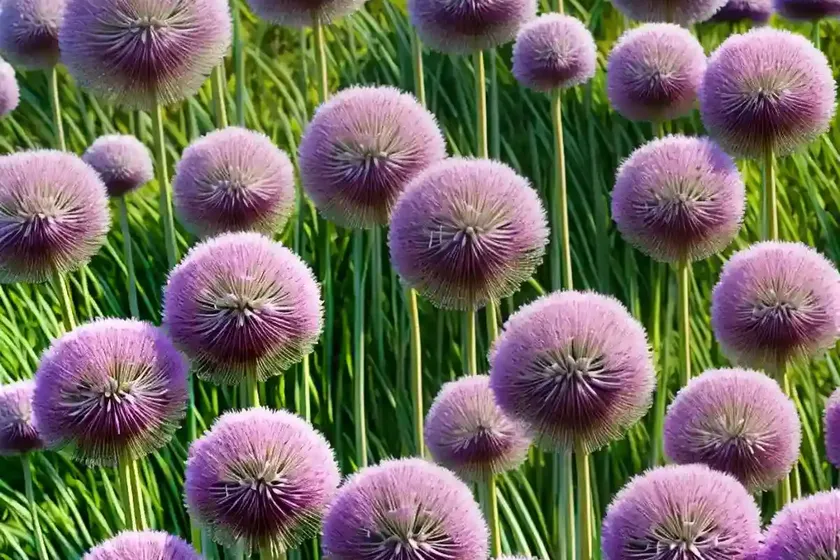 Allium giganteum (ornamental onion) — photo 2