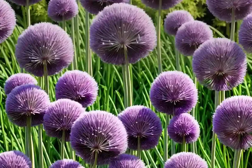 Allium hollandicum ‘purple sensation’ (ornamental onion) — photo 2