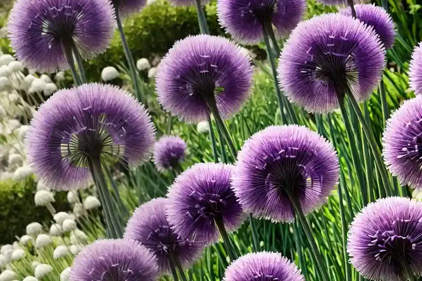 Allium hollandicum ‘purple sensation’ (ornamental onion) — photo 3