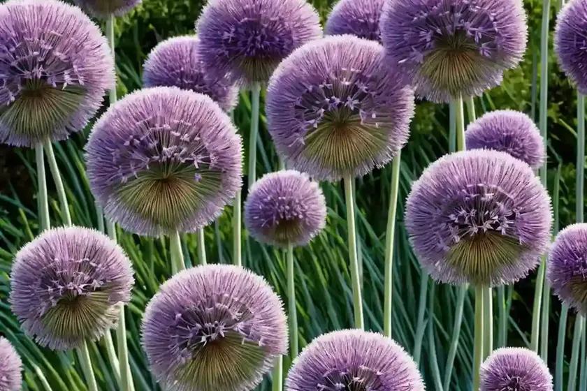 Allium ‘mount everest’ (ornamental onion)