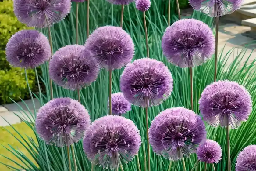Allium ‘purple rain’ (ornamental onion)