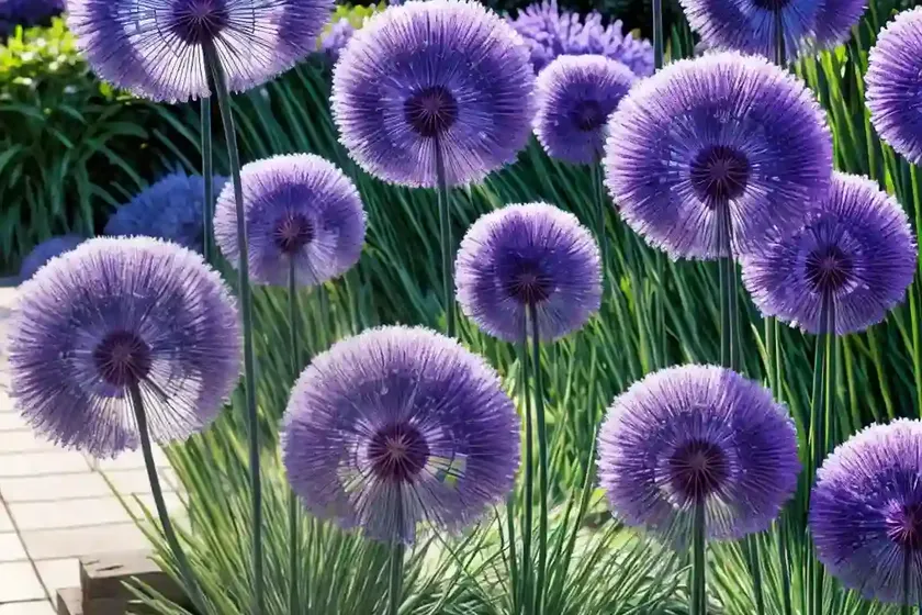 Allium senescens ‘blue eddy’ (ornamental allium) — photo 2